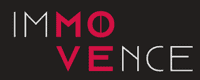 IMMOVENCE Logo mit schwarzem Hintergrund